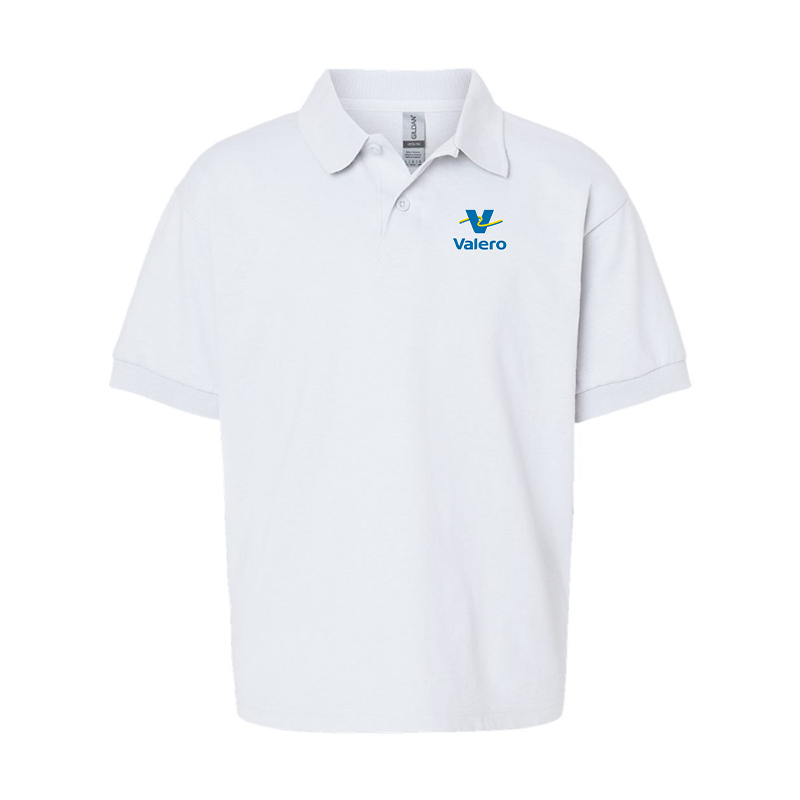 Youth Valero Gas Station Gildan Dry Blend Jersey Polo